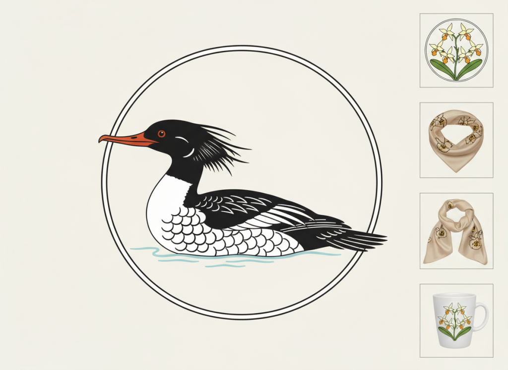 中华秋沙鸭 Mergus-squamatus