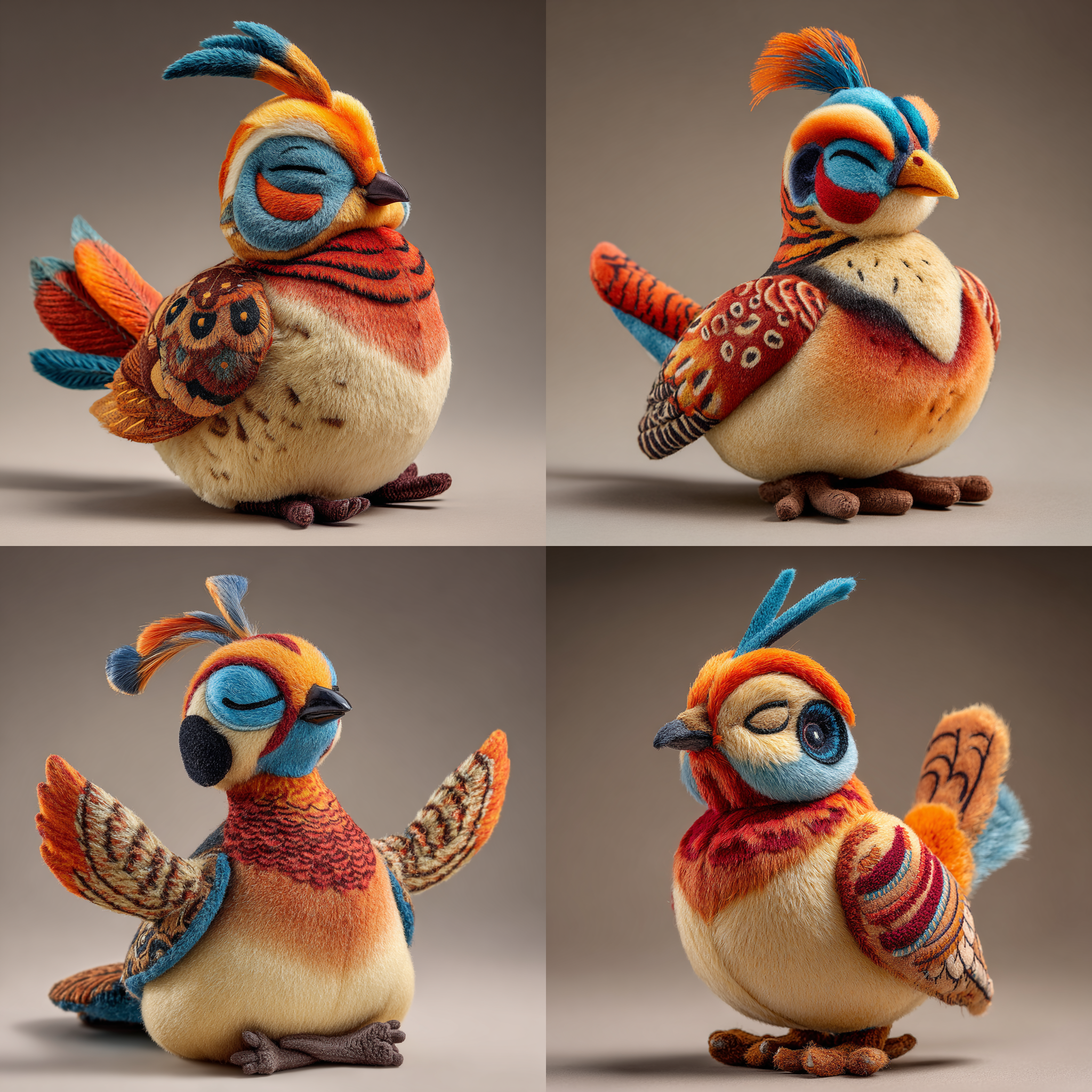 guardiansplan概念文创/黄腹角雉毛绒玩偶/公仔