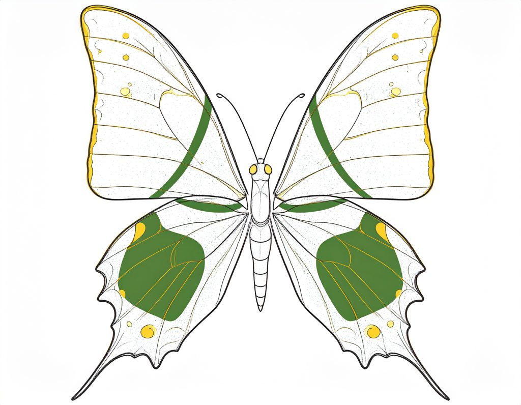 金斑喙凤蝶-Teinopalpus-aureus-butterfly